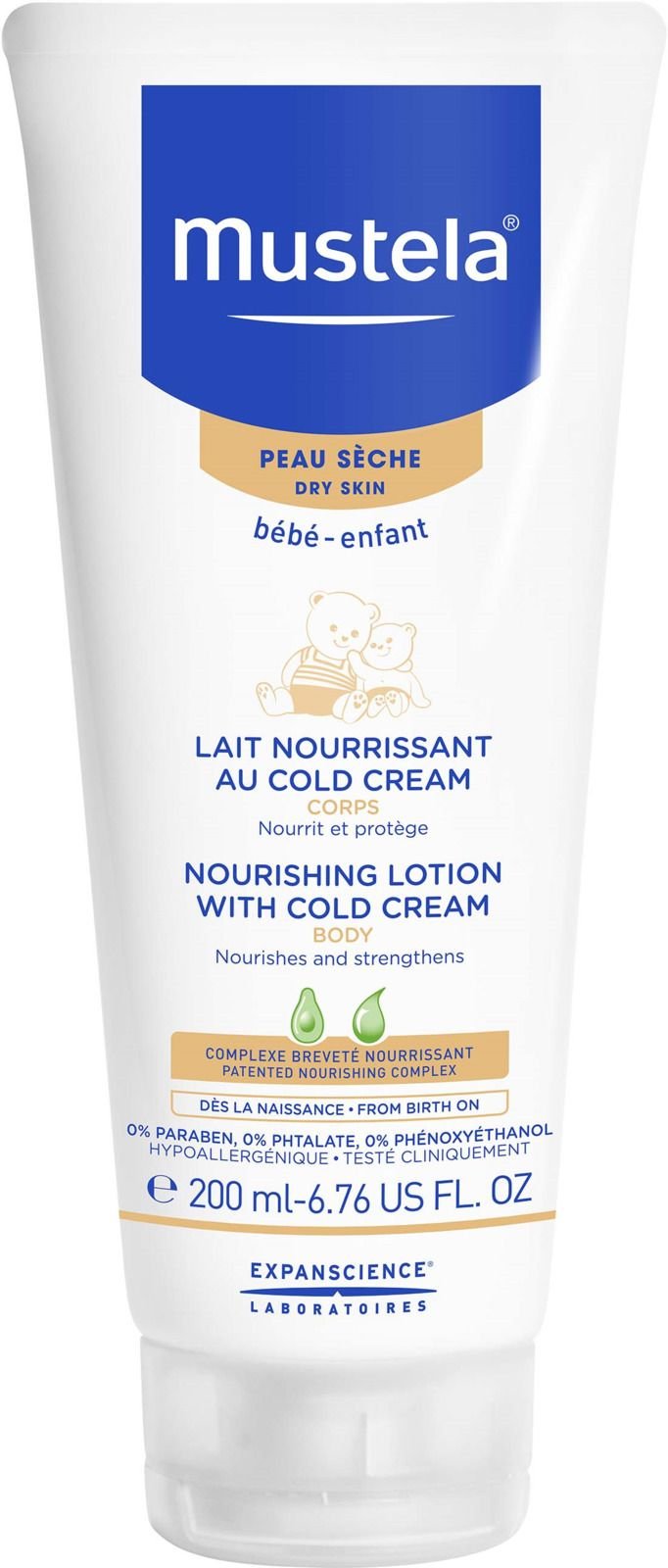 Mustela Nourishing Lotion with Cold Cream, Qidalandırıcı losyon, 200 ml