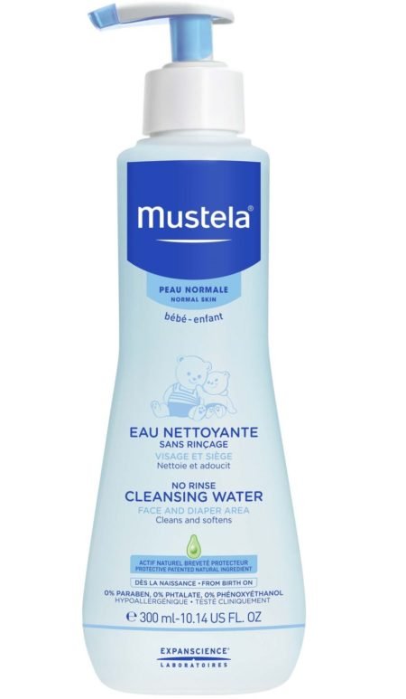 Mustela Cleansing Water, Cleansing Water for Babies and Children, 300 ml