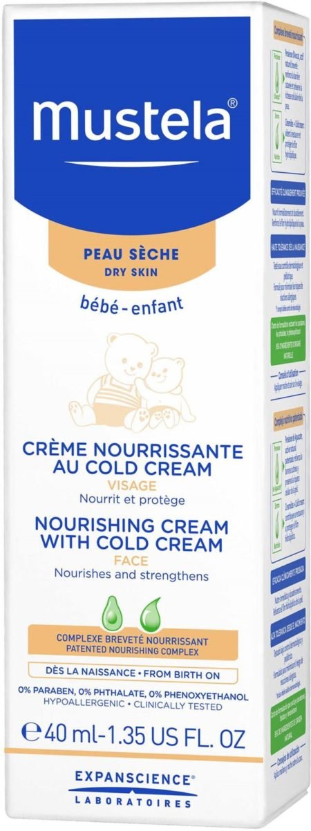 Mustela Nourishing Cream with Cold Cream, Питательный крем, 40 мл