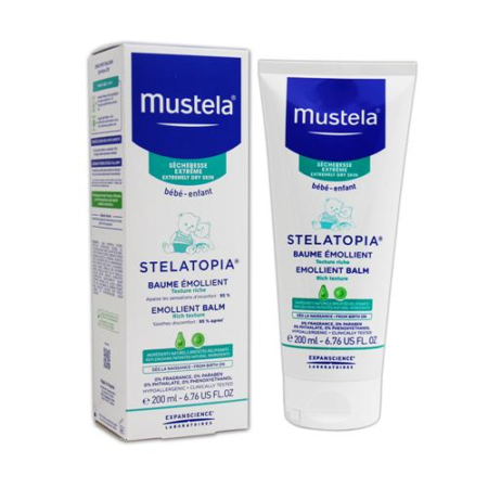 Mustela Stelatopia Emollient Balm, Sakitləşdirici Bədən Balzamı 200 ml