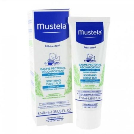 Mustela Soothing Chest Rub, Öskürəyə qarşı uşaq balzamı, 40 ml