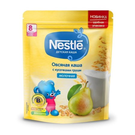 Каша Nestle молочная Овсяная с кусочками груши (с 8 месяцев)