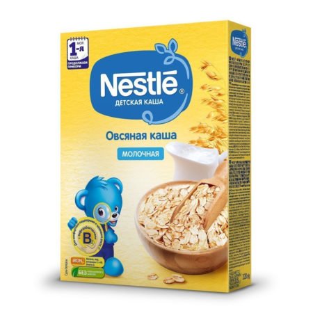 Каша Nestle молочная овсяная (с 5 месяцев)