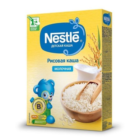 Каша Nestle молочная рисовая (с 4 месяцев)