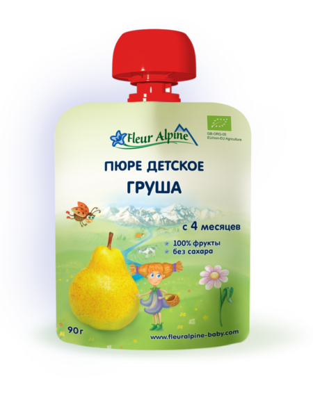 Fleur Alpine пюре детское Груша, с 4 месяцев