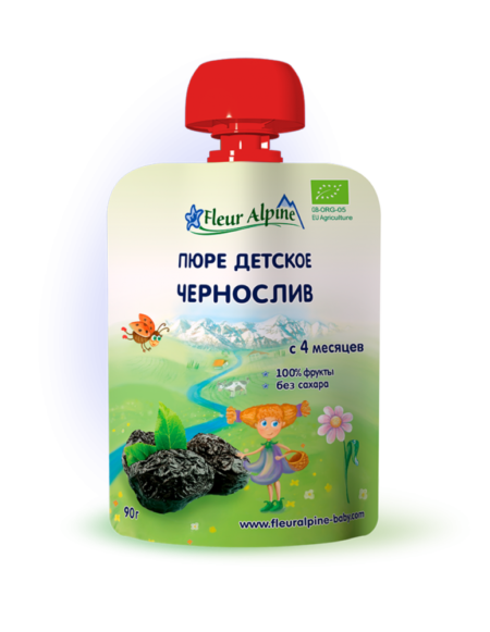 Fleur Alpine пюре детское Чернослив, с 4 месяцев