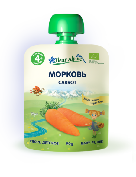 Fleur Alpine пюре детское Морковь, с 4 месяцев