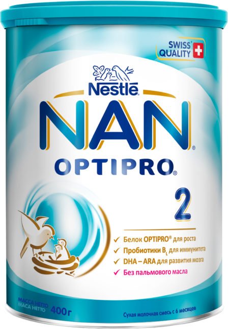 Смесь NAN (Nestle) 2 Optipro (с 6-12 мес.) 400 г