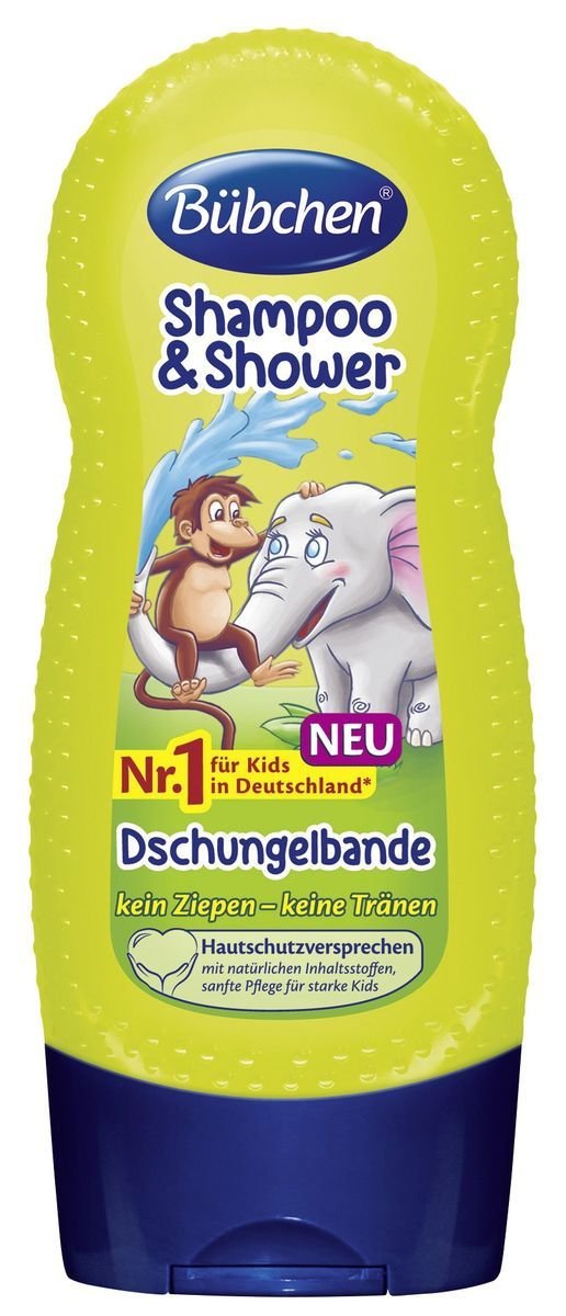 Bubchen Shampoo Children’s Jungle for washing hair and body 230 ml