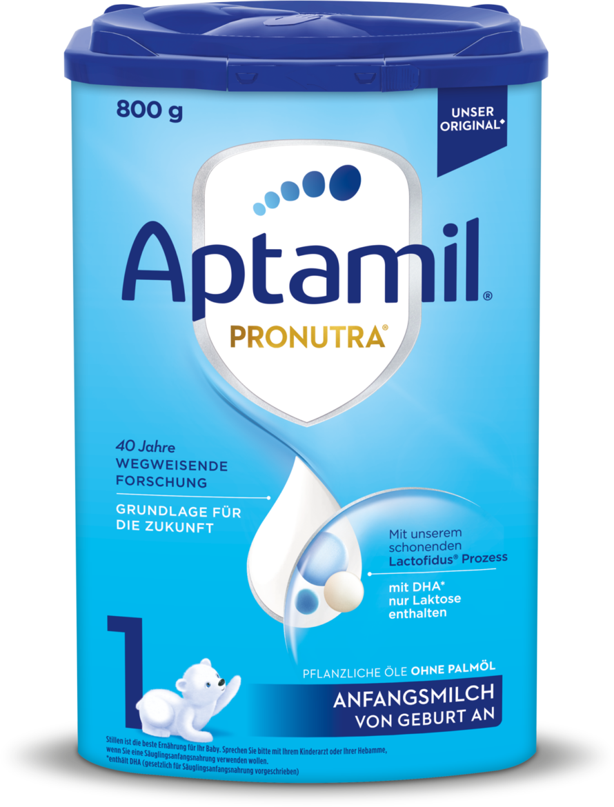 Baby milk mixture for newborn Aptamil 1 Anfangsmilch mit Pronutra