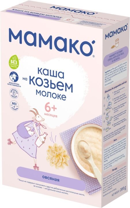 Мамако каша овсяная на козьем молоке, 200 г