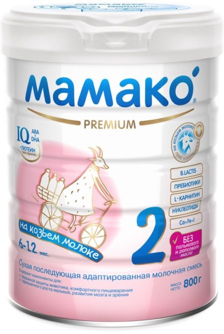 Смесь МАМАКО 2 Premium (c 6 до 12 месяцев) 800 г