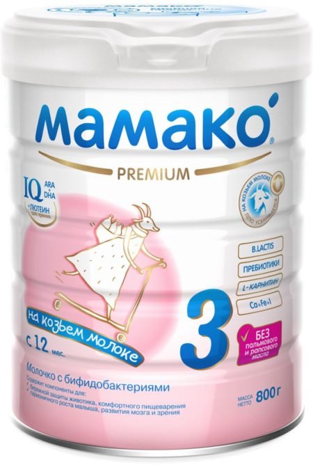 Смесь МАМАКО 3 Premium (c 12 до 18 месяцев) 800 г