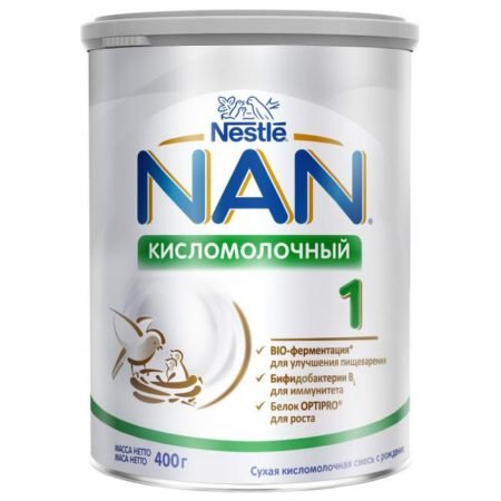 Смесь NAN (Nestle) Кисломолочный 1 (с рождения) 400 г