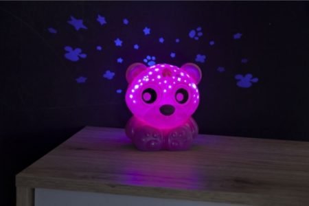 Goodnight Bear Night Light And Projector pink