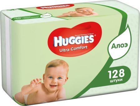 Huggies Влажные салфетки для детей Ultra Comfort  Aloe 128 шт
