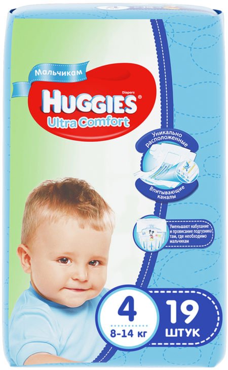 Huggies Ultra Comfort 4 для Мальчиков
