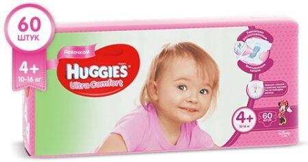 Huggies Ultra Comfort 4+ для Девочек