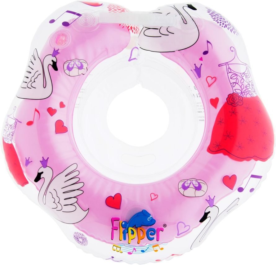 Roxy-kids Circle musical on a neck for bathing Flipper color pink