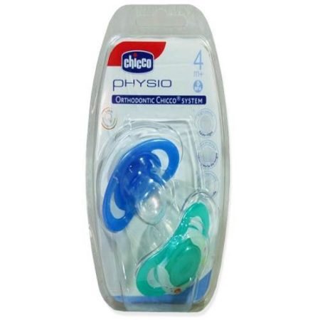 Chicco əmzik silikon Chicco” Damla ” mavi, 2 ədəd