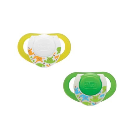 Chicco Пустышка латексная Gommotto Orthodontic розовый