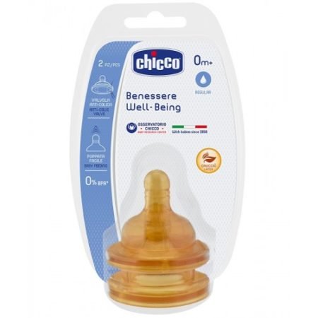 CHİCCO Bob əmzik 0 + Lateks 2PCS 8044