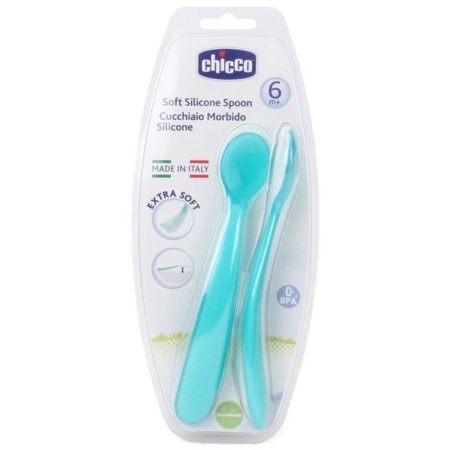 Chicco soft silikon yumşaq qaşıq qidalanma oğlanları üçün