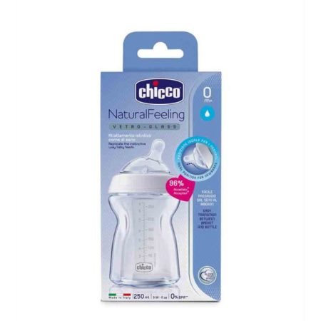 Chicco Natural Feeling Bottle Feeding Glass 250ml