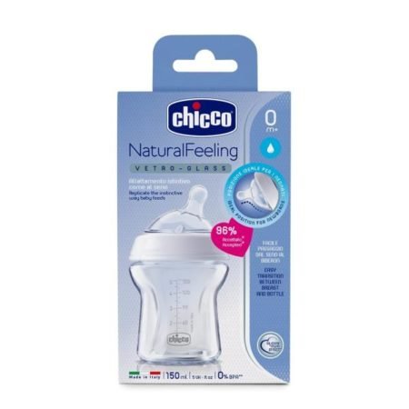 Chicco Natural Feeling Bottle Feeding Glass 150ml