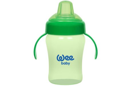 Wee Baby colored cup spill with handles 240 ml