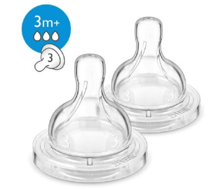 Avent Classic+ Anti-colic teat 3 holes (3m+) 2 pcs