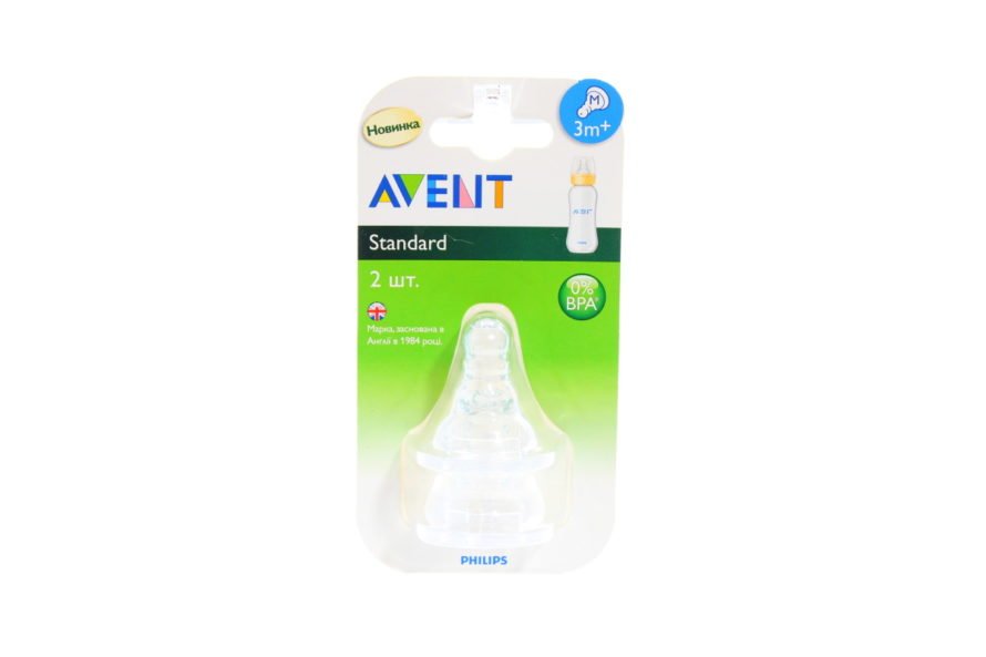 AVENT 968/42 Соска силиконовая Стандарт средний поток