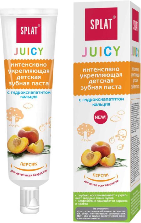 Splat  Juicy  зубная паста персик 35 мл