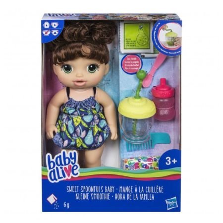 Кукла Hasbro Baby Alive E0587ES0 Брюнетка сладкоежка