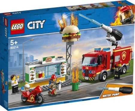 LEGO City 60214 Yanğın burger – Kafe konstruktor, rəng çox rəngli