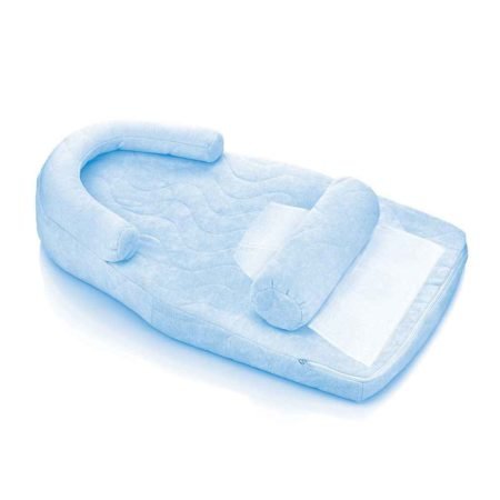 BABY JEM Reflux and flat pillow, blue