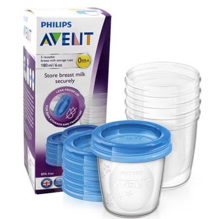 Avent 619/05 breast milk storage containers 180 ml 5 pcs