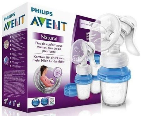 Avent SCF330/13 Молокоотсос ручной с контейнерами