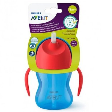 Avent 796/01 Drinking cup with straw 9 months 200 ml
