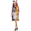 Mattel Barbie göy qurşağı saçlı sarışın 34437