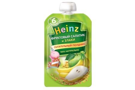 Heinz mashed fruit salad and cereals 90 gr