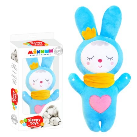 Soft toy for sleeping Bunny Sleepy Toys 35 cm, Crumbs, color multicolored Overview