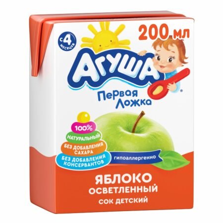 Agusha şirəsi alma aydın 200 ml