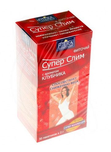 Fitera Супер слим клубника  30 пак