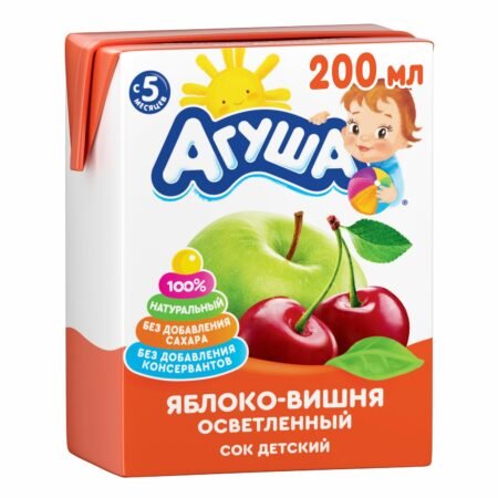 Agusha şirəsi alma albalı 200 ml