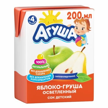 Agusha şirəsi alma aydın 200 ml