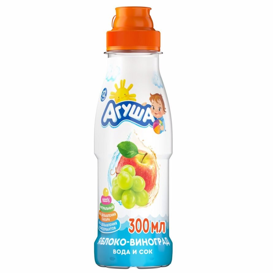 Agusha su və şirəsi alma üzüm 300 ml