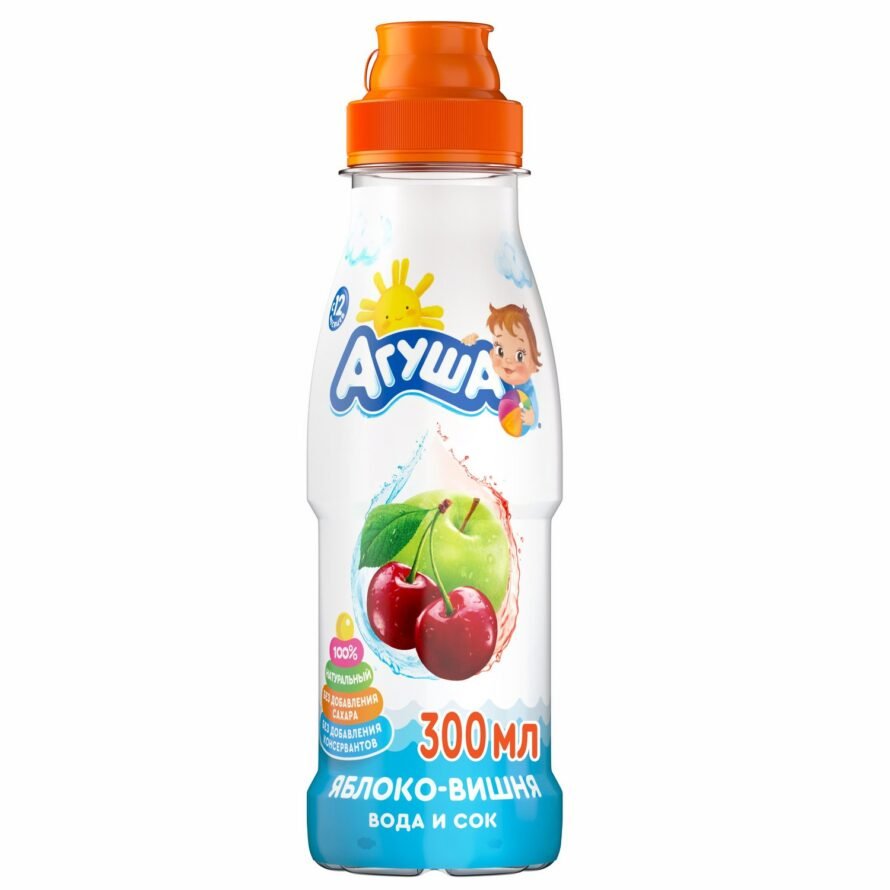 Agusha su və şirəsi alma albalı 300 ml