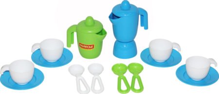 Полесье Набор игрушечной посуды Top Chef 42620, цвет в ассортименте, цвет голубой, зеленый, белый