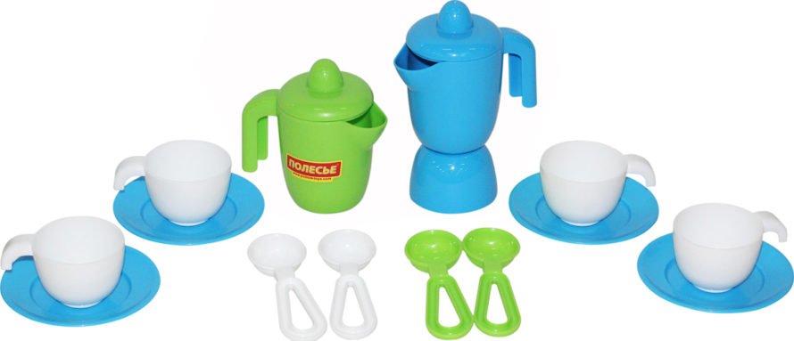 Polesia A set of toy dishes Top Chef 42620, color in assortment, color blue, green, white